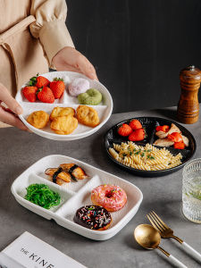 Ceramic Compartmented Plate