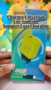 Charger For Android Charger Batok GAN 180 WAT + Kabel USB Support Fast Charging