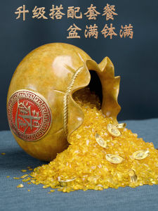 Lucky Coin Bag Brass Home Decorations Living Room Decorative Accessories Savings Jar Wealth Attraction Bowl Traditional Chinese Style