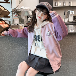 Trendy Childrens Outfit Autumn New Style Big Kids Coat Spring Summer Cartoon Anime Girls Baseball Uniform Top for Girls