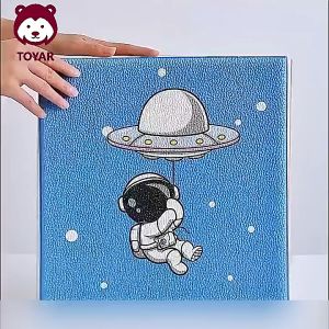 Walpeper Dinding Kamar/Wall Sticker Dinding Walpaper Busa Dinding[UK:33x33CM Tebal : 8 mm] / Wallpaper Foam 3D Headboard Bed /Dekorasi Kamar Ruangan Headboard Bed Home Decor Headboard Wall Panel 3D/ Hiasan Dinding/ Karakter Anak Wall Sticker Kamar Tidur