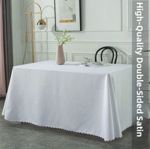 Y7 | Custom High-Quality White Plain Tablecloth