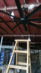 120" Heavy Duty Industrial Big Ceiling Fan Industry Fan Kipas Siling Kilang 120 inches Strong power big wind indoor safe warehouse factory parking