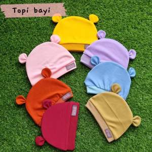 Diti Baby - 3 pcs Topi bayi Random Model & Warna