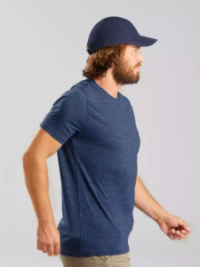 Mens Merino Wool T-Shirt Short Sleeve round Neck Outdoor Sports Casual Odor Resistant Quick Dry Breathable Domestic Version