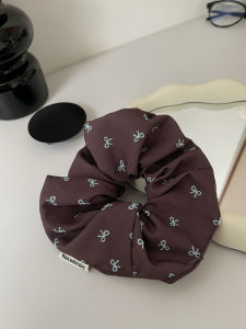 Mint Chocolate High Elastic Hair Ties for Women Butterfly Print Brown Large Bow Headbands Hair Bands Hair Accessories