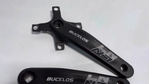 BUCKLOS MTB Crank 104BCD 22/32/44T Bike Chainring 3x Aluminum Alloy 9/10 Speed Bicycle Crankset