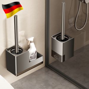 Toilet Brush Gap Cleaner Bathroom Toilet Seat No Dead Corner Metal No Drilling Needed Toilet Cleaning Tool Household Essential