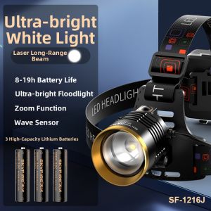 SKY FIRE | Super Bright Rechargeable Motion Activated Head Lamp Extra Long Battery Life