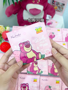 Tisu Lotso Tissue Paper Cute Cartoon Pocket Facial Napkin Soft Portable Household Pack Travel