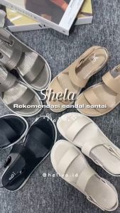 Heliva Shela Sandal Gunung Wanita Velcro Tali Adjustable Sol Sedang 4cm HV1837