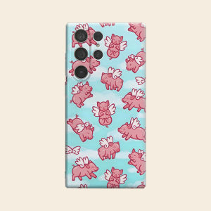 Flying Pig Luxury Fashion Full Lens Protective Case for Samsung Galaxy S26 S25 S24 A56 A36 Plus Ultra