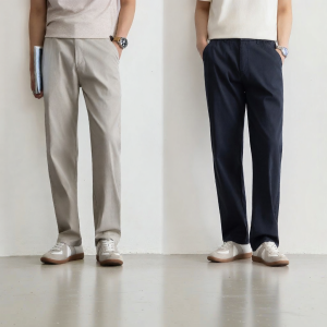 Mark Fairwhale | Summer Light Luxury Tencel Mens Straight Loose Pants