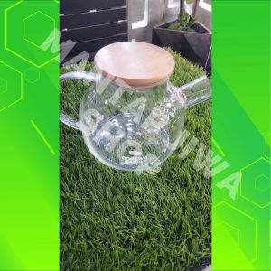 PENGIRIMAN CEPAT One Two Cups Teko teh tahan panas Api itcher Chinese Teapot Glass 1Liter BR 384