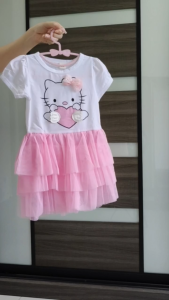 【C003】Hello Kitty Girl Dress cake-layer dress kids fashion girl fashion girl clothing dresses Princess dress