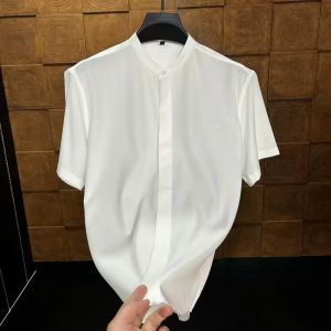 High Quality Comfortable Mens Shirt Fashionable Urban Style Spring Summer New Arrival Stylish Versatile Handsome Long Sleeve Pure Color
