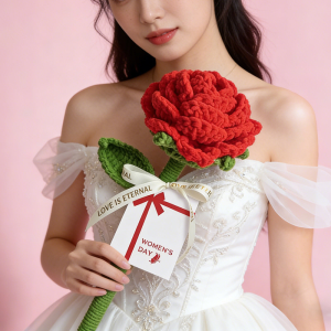 QIWEILANG | Valentine Creative Red Handmade Rose Bouquet