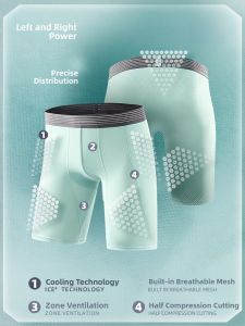 Mens Left Right Strength Mid-Waist Fitness Leggings in Polyester and Spandex for Basketball Running and Cycling with Moisture Absorption Breathability and Super Elasticity