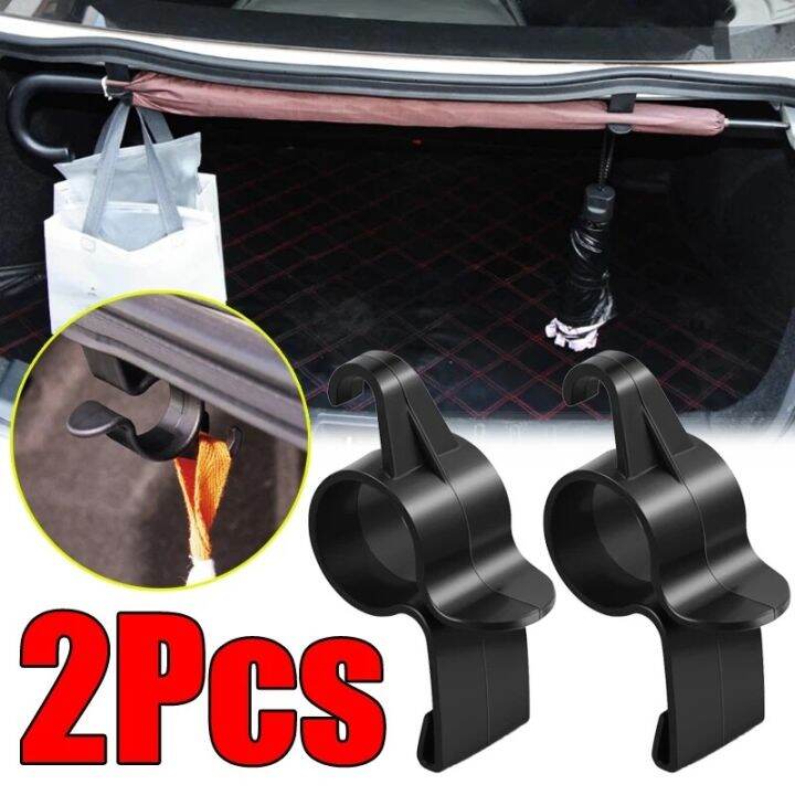 2/4PCS Universal Car Trunk Umbrella Hook Multi-functional Car Towel Bag ...