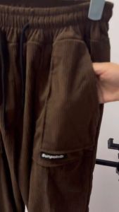 celana y2k pria gombrong cargo panjang pria mocca big saku celana panjang baggy pants pria Extra Pocket