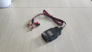 OBDResource | Cáp Bảo Vệ Bộ Nhớ Xe Hơi OBD II Nguồn Cấp Điện Khẩn Cấp 12V Với 2 Kẹp Cá Sấu Đầu Nối Pin Chẩn Đoán ECU Xe Hơi