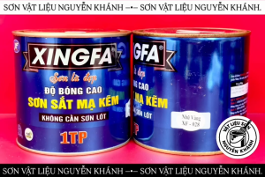 Sơn Sắt Mạ Kẽm Xingfa XF-028 Màu Nhũ Vàng – Sơn Là Đẹp Độ Bóng Cao 1TP