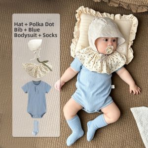 Triangle Neck Short Sleeves Onesie