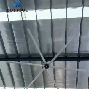 BUYTOOL Industrial Ceiling Fan HVSL High Performance Air Circulation - Strong Airflow - Energy Saving - Low Noise - Easy Installation - Large Coverage - Durable Design - Comfortable Cooling