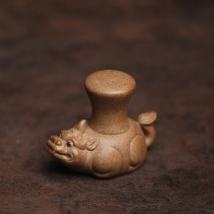 Ceramic Tea Pot Lid Holder Dragon Son Ceramic Sand Tray Tea Pet Ornament Traditional Chinese Culture Tea Accessories