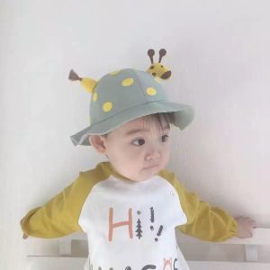 CAE - Topi Anak Laki Perempuan 0-2 tahun Giraffe Buntut Polkadot Bucket Hat Import