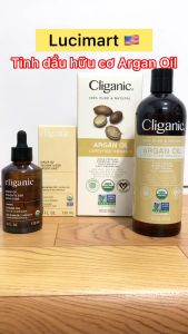 Tinh dầu nguyên chất hữu cơ Cliganic Organic Argan Oil 100% Pure and Natural dành cho tóc mặt và da [Hàng Mỹ]