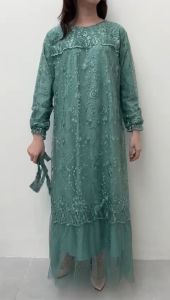 New Produk Ken-278 Dress Pesta Brukat Mewah
