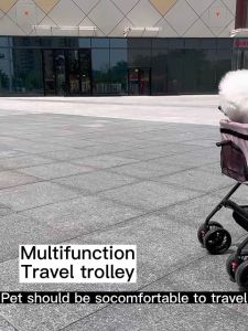 Kereta Hewan Peliharaan Outdoor: FOLOPETS Pet Stroller Foldable