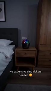 Đèn LED RGB Trang Trí Tiệc Tùng Đèn Quả Cầu Disco Với Đèn Nháy Hoạt Động Theo Âm Thanh Dành Cho Phòng Ngủ Phòng Game Tiệc Tại Nhà Đèn Nhảy DJ Năng Động