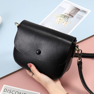 New 2025 Womens Crossbody Bag High Quality Soft PU Leather round Shape Fashionable Casual Single Shoulder Bag for Youth