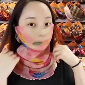 Khăn Quàng Cổ Voan Mùa Xuân Hè Dành Cho Nữ Đa Năng Chất Liệu Lụa Chống Tia UV Băng Đô Thời Trang Phụ Kiện Thời Trang