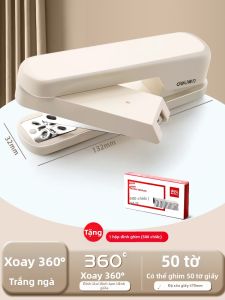 deli | Máy Ghim Đa Năng Tiết Kiệm Công Suất 50 Trang
