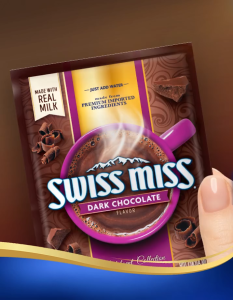 Swiss Miss Dark Chocolate 35g x 8 Servings 283g Box More grams per Sachet