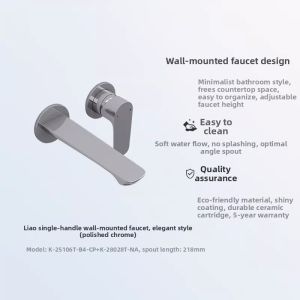 Kohler | Wall Mounted Concealed Hot and Cold Basin Faucet