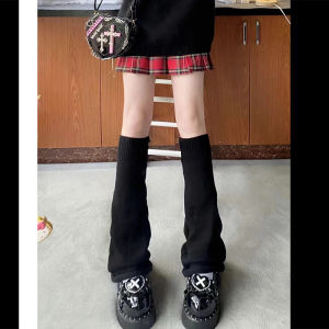 Y2k Subculture Jk ถุงเท้ายาวสําหรับผู้หญิงถักพิมพ์ดาว อินเทรนด์ Hot เด็กผู้หญิง Cummerbund เลกกิ้ง Stocking Covers