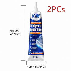 KJM Refrigerator Repair Glue Low Temperature Resistant Waterproof Fast Dry Adhesive For Freezer Shelf Drawer Plastic Crack Fix