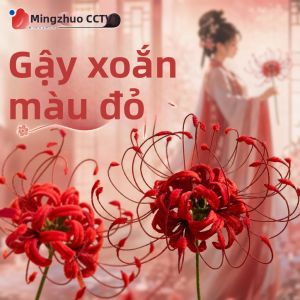 MINGZHUO | Red Color Handmade DIY Flower Material Kit Special Dense Chenille Stems