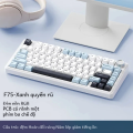 Bàn phím chơi game cơ học Aula F75 2.4g Không dây/bluetooth/có dây Rgb Tùy chỉnh 75% Bố cục Cấu trúc đệm cấu hình Oem cho máy tính để bàn và máy tính xách tay Giao diện USB. 