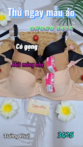 Áo Lót Nữ Thái Lan ONONO TB3425 Có Gọng Trơn Mút Mỏng 2 Móc Cài.