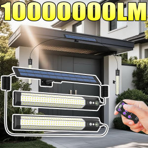 LED Solar Pendant Lamp Outdoor Waterproof Chandelier Light Hanging Shed Decoration with Remote Control for Indoor Shed Barn Room
