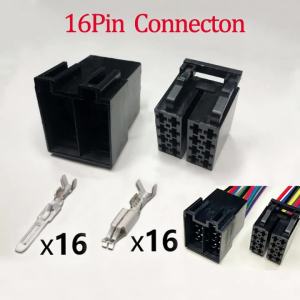 1-5Set 16Pin Male/Female Wire Harness Plug Connector Kit for Audio Radio Car Accessories - Audio Cable Socket Connectors