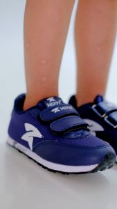 HIPZI Sepatu Anak Sneaker Anak Laki Laki Perempuan Olahraga Sport Anti Selip HADS Navy Putih Terbaru 2023