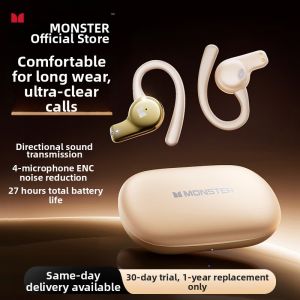monster | True Wireless Bluetooth Sport Earphones Noise Cancellation Bone Conduction