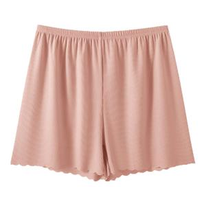 MiiOW | MiiOW Womens Ice Silk Safety Shorts Thin Seamless Summer Bottoming Shorts Two-In-One Catman Sleep Pants Mid Waist Briefs
