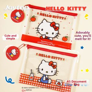 joytop | Cute Kitty Print A5 Pouch for School Students